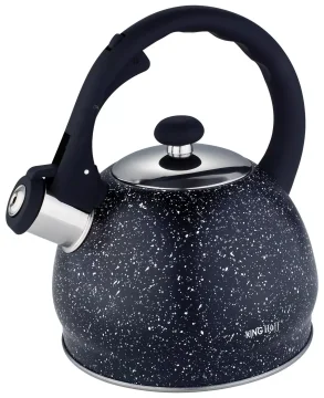 slomart Klasični kuhinjski čajnik KING Hoff, 2l, crni mramor
