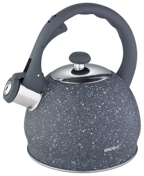 slomart Klasični kuhinjski čajnik KING Hoff, 2l, sivi mramor