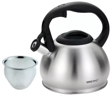 slomart Cajnik s cjedilom, čelik 1,2l KING Hoff