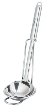 slomart Kuhinjska žlica s postoljem KING Hoff, nehrđajući čelik, 100 ml