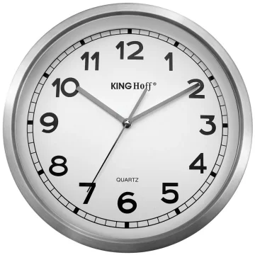 slomart Zidni sat King Hoff, nehrđajući čelik, Ø 34 cm