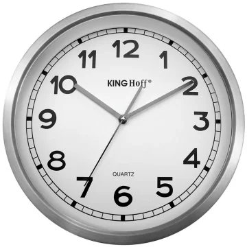 slomart Zidni sat King Hoff s mjeračem vlage i temperature, Ø 30 cm