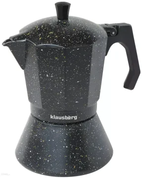 slomart Klausberg aparat za espresso kavu, crni mramor, 9 šalica