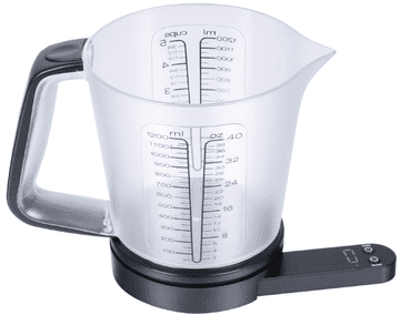 slomart Kuhinjska vaga s mjernom posudom, 1,5l, KING Hoff