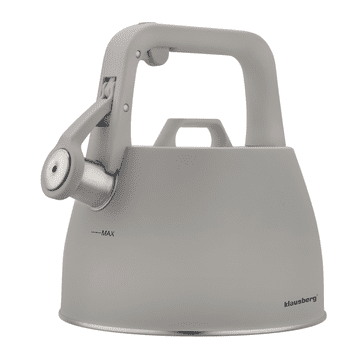slomart Klausberg kuhalo za vodu, 2,5l, sivo s metalnim detaljima