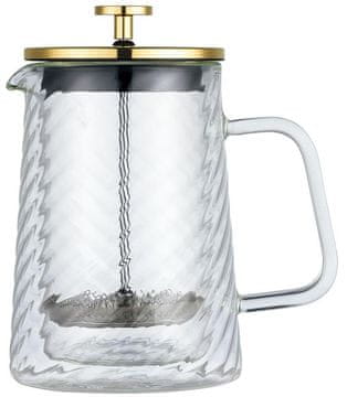 slomart Klausberg lonac za kavu/čaj, staklo, 0,60l