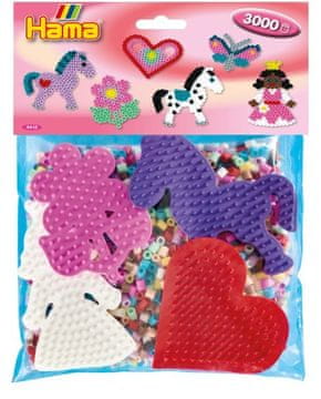 slomart Hama grupni set - 3000 perlica, 4 podloška