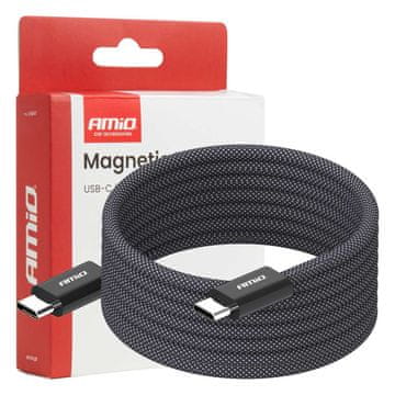 AMIO Magnetski USB kabel USB-C 60W 200cm -04841