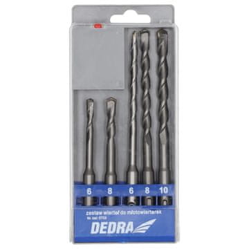 slomart Dedra Set 5 svrdla za udarno bušenje SDS+, 6-10mm