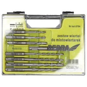 slomart Dedra Set 8 svrdla za udarno bušenje SDS+, 5-10mm