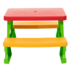Adorex Dječji vrtni set stola i klupe, zeleni 5067