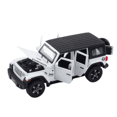Set za terenski automobil, kamper, metalna svjetla, zvukovi, bijela 1:32