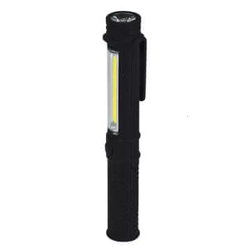 slomart Dedra LED COB+LED svjetiljka 1.5W+1W s baterijama