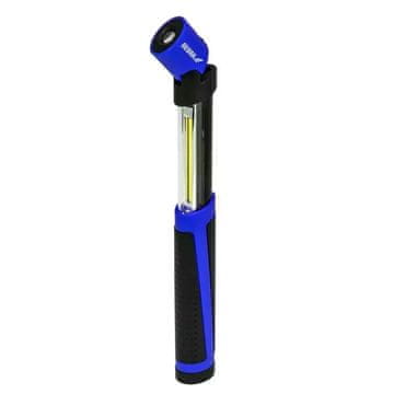 slomart Ručna LED svjetiljka Dedra 2W COB + 0.5W LED, teleskopska, s baterijama