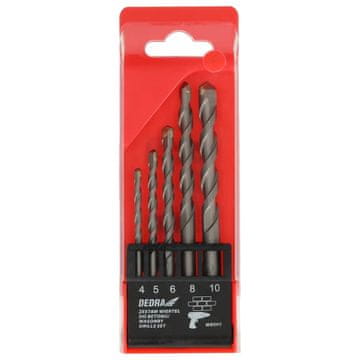 slomart Set 5 svrdla za beton Dedra, 4-10mm
