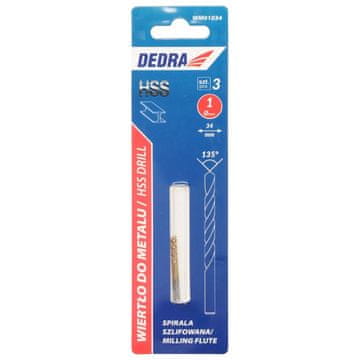 slomart Dedra HSS svrdlo za metal, 1x34mm (3 kom)