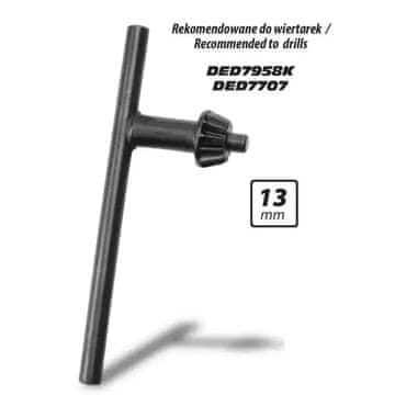 slomart Dedra Ključ za steznu glavu 13 mm