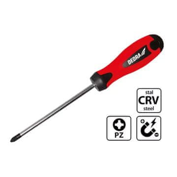 slomart Odvijač križni Dedra PZ1x100mm, CrV