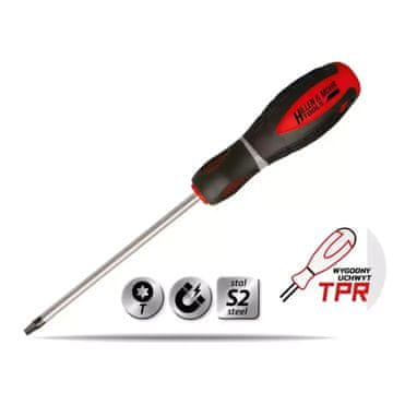 slomart Dedra odvijač Torx T6x60mm, čelik S2, 3-slojna drška
