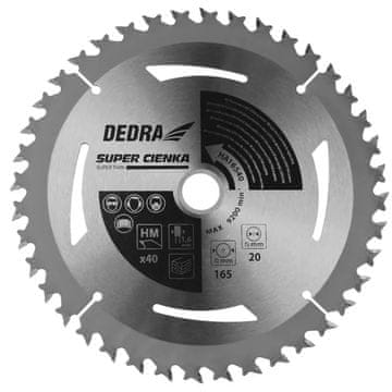 slomart Dedra Kružna pila 165mm, 40 zuba, za drvo