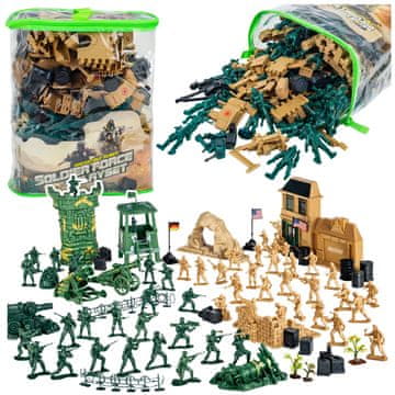 slomart Baza Vojske, figure vojnika, vozila, veliki vojni set 400 kom.
