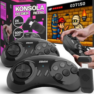 slomart RTO Mini TV konzola s 5000+ retro igara (bežična)