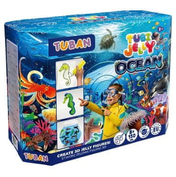 slomart Set Tubi Jelly Ocean s velikim akvarijem, 8 boja