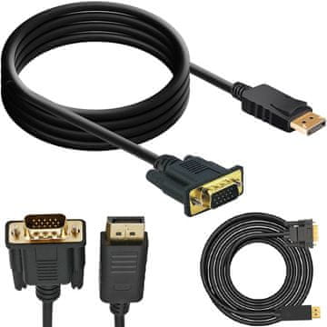 slomart DisplayPort na VGA pretvornik RTO E375, 1.8m