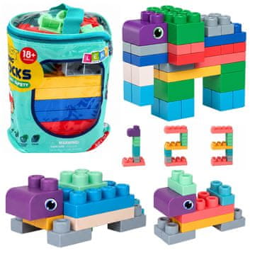 slomart Meke senzorske građevinske kocke LEAN TOYS, 30 komada u vrećici