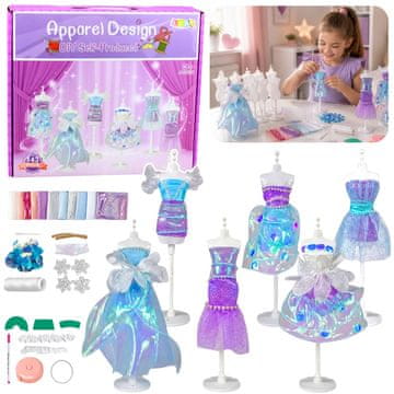 slomart Set za šivanje haljina za lutke LEAN TOYS Mala modna dizajnerica