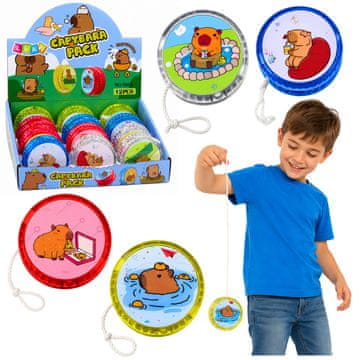 slomart Jojo LEAN TOYS s kapibarom, svjetleći, šareni, 5,5 cm