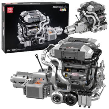 slomart LEAN TOYS V8 motor s mjenjačem, 2024 dijelova