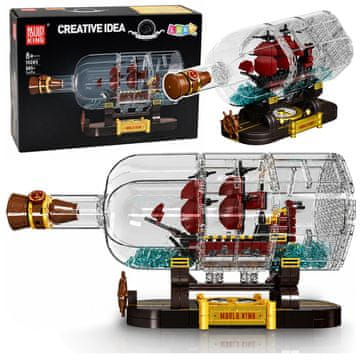 slomart LEAN TOYS Građevni blokovi: Brod u boci, 885 el.