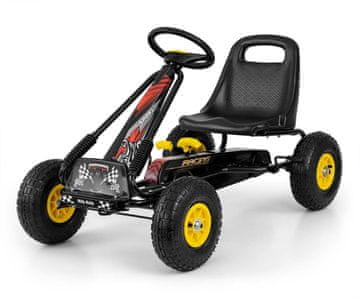 slomart Milly Mally Thor go-kart na pedale, crni