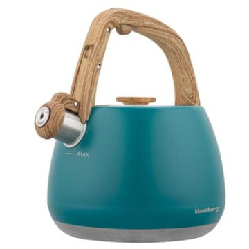 slomart Kuhinjski čajnik sa zviždalom Klausberg, plavi, 2,5 l
