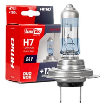 slomart Auto H7 žarulje AMiO LumiTec, 24V, 70W, +120% svjetla, 2 kom