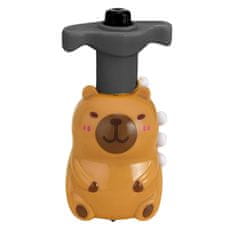 slomart Interaktivna kapibara vrtenje LEAN TOYS s LED svjetlima i melodijama (12,5 cm)
