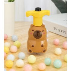 slomart Interaktivna kapibara vrtenje LEAN TOYS s LED svjetlima i melodijama (12,5 cm)
