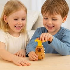 slomart Interaktivna kapibara vrtenje LEAN TOYS s LED svjetlima i melodijama (12,5 cm)