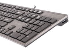 A4Tech A4Tech KV-300H tipkovnica USB QWERTY crna, siva