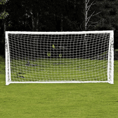 Trizand mreža za nogometni gol, 213x150x90 cm, bijela
