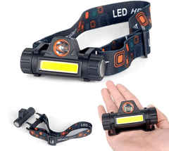 Verkgroup naglavna punjiva LED svjetiljka, COB + XPE, 4-u-1