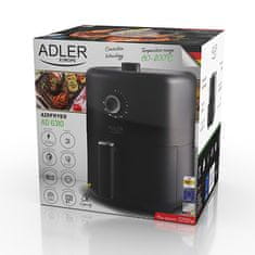AD Adler AD 6310 friteza na vrući zrak 3L, 2200W, crna