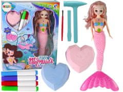 slomart DIY Set Sirena Ružičasta: Blaga i Iskopavanja LEAN TOYS