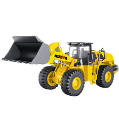 Huina Metal Construction Rovokopač-utovarivač Žuti 1:50