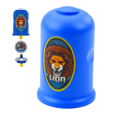slomart LEAN TOYS set za vrtenje: lansirna naprava s spinnerom - Lav