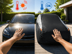 Verkgroup cerada za auto XXL, 491x146x110 cm, crna