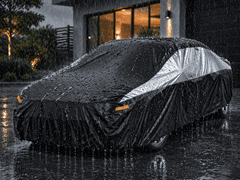 Verkgroup cerada za auto XXL, 491x146x110 cm, crna