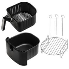 AD Adler AD 6317 friteza na vrući zrak, 5.5L, 12 programa, crna