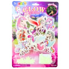 slomart Fluorescentne naljepnice za zid - jednorog, zvjezdice